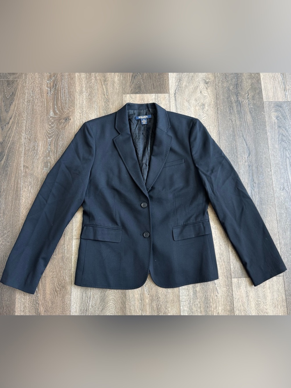 Brooks Brothers Women's Black Two-Button Blazer